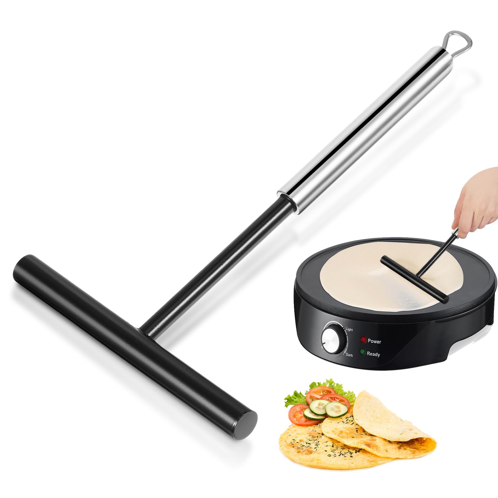 Lot De 2 Outils En Acier Inoxydable Pour Crêpes Répartiteur De Pâte à