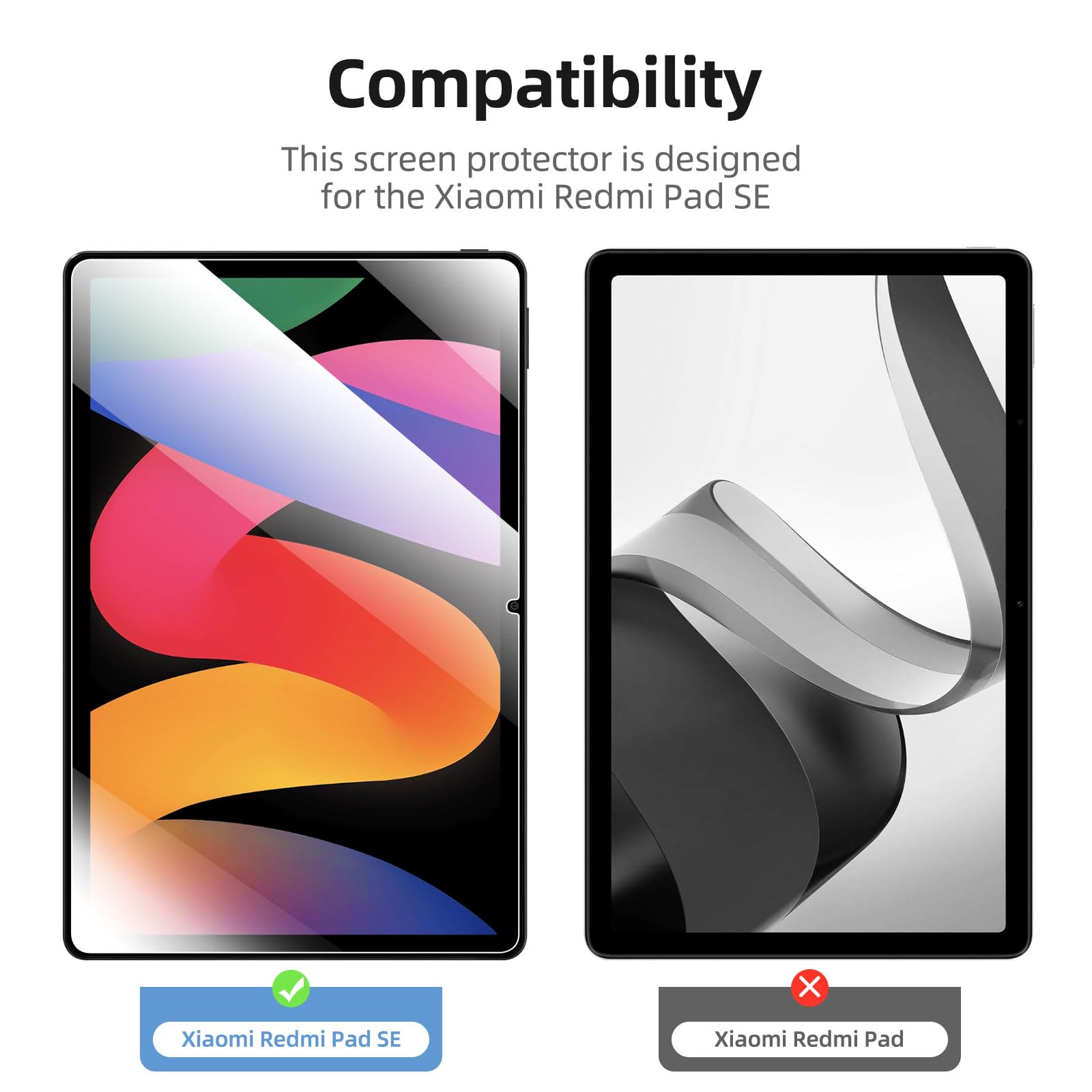 Pour Xiaomi Redmi Pad SE 4G 8.7 Pouces 2024 Protecteur D'écran En Verre Trempé 8.7 "tablette Anti-rayures HD Film De Protection Transparent