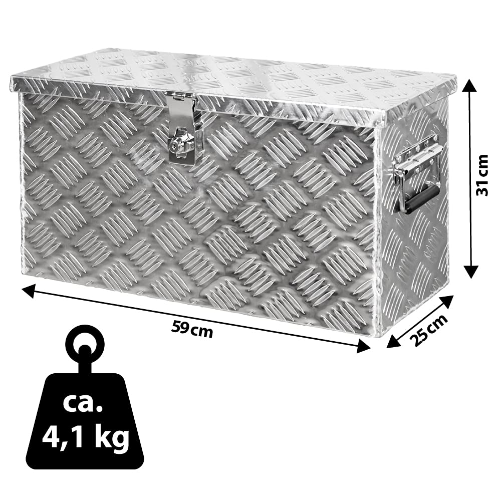V2Aox skrzynka aluminiowa z pokrywką, aluminiowa skrzynka transportowa, skrzynka transportowa, do samochodów osobowych, akcesoria, skrzynka narzędziowa, aluminiowa skrzynka na przyczepę, pudełko do