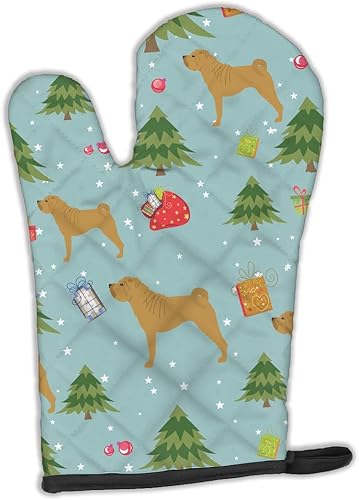 Vista 198 de Caroline's Treasures BB4904OVMT Christmas Siberian Husky Oven Mitt Heat Resistant Thick Oven Mitt for Hot Pans and Oven, Kitchen Mitt Protect Hands