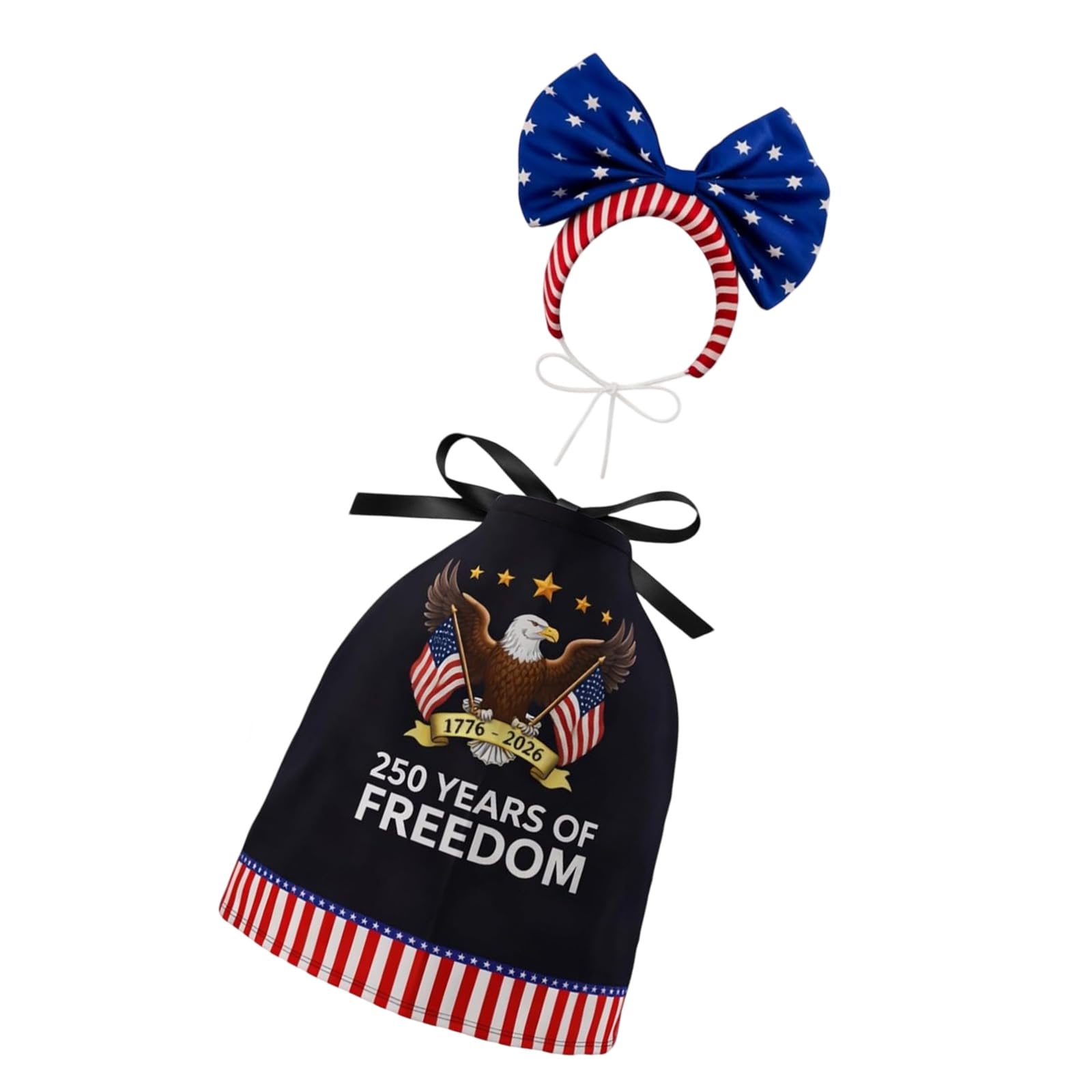 Ljmyy 23 Inch Patriotism Porch Geese Bowknot Outfit Decoration Set For Independence Day And Festival Celebration