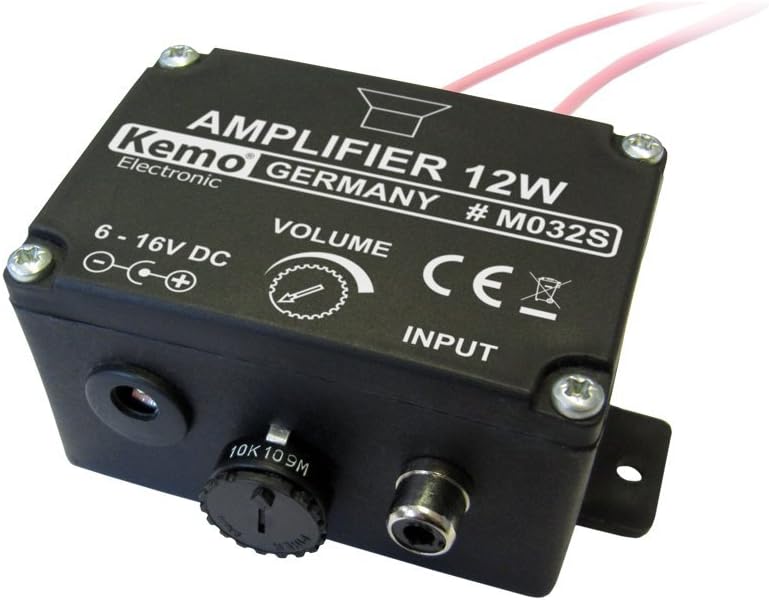 Kemo M032S 12 Watt Universal Mono Plug and Play Amplifier Module with RCA Input