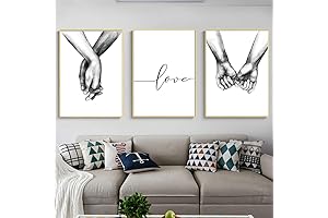 Kiddale Black & White Abstract Wall Art Posters (Set of 3)