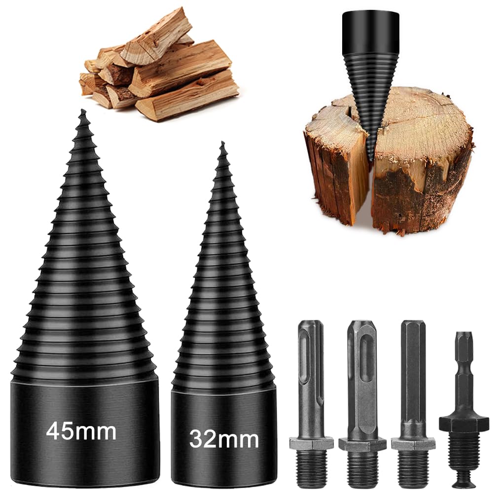 6 Pcs Wood Splitter Drill Bits