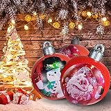 adornos navideños para arboles gigantes HECHO CON MATERIALES DE ALTA CALIDAD: Los globos están hechos de material de PVC resistente. Impermeable y resistente a la intemperie. Aguanta muy bien afuera en lluvia y nieve. No volaron, se desmoronaron ni se rompieron fácilmente.