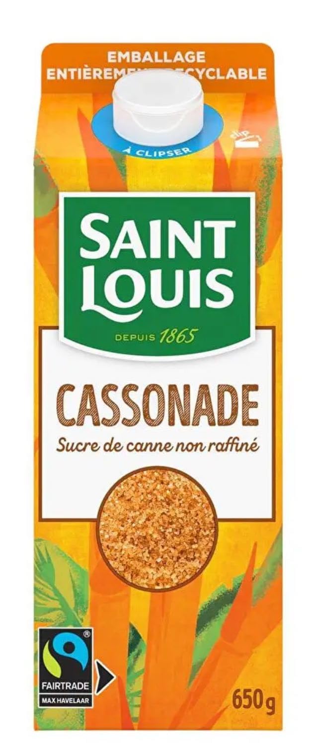 Cassonade Pack Bouchon Précision Saint Louis 650g/Boite - Offres de 1, 2, 3 et 4 Boite - Livraison Gratuite France (2 Boites)