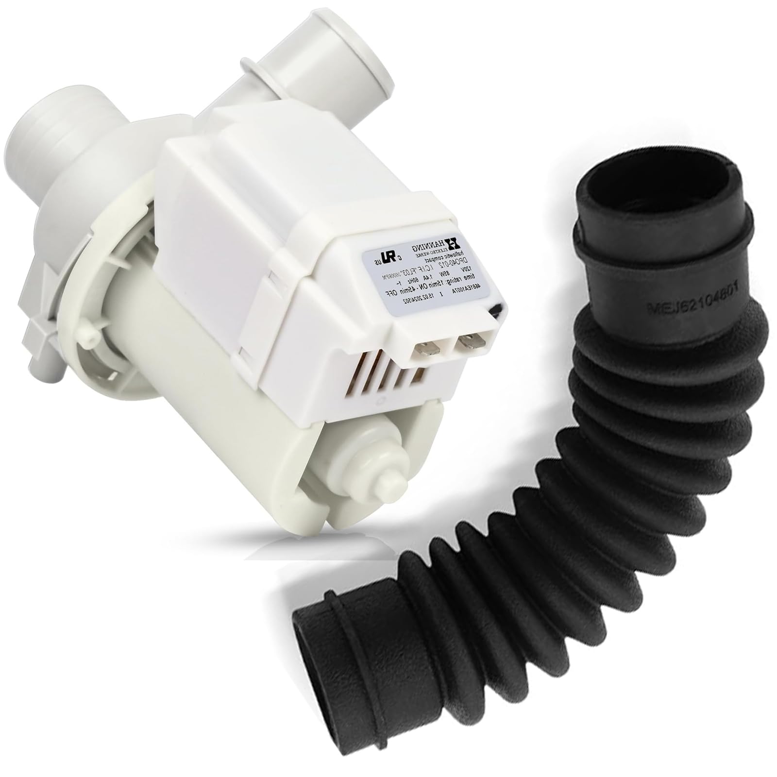 DP040-012 4681EA1007A - Bomba de drenaje para lavadora y manguera de drenaje AEM73213001 compatible con LG