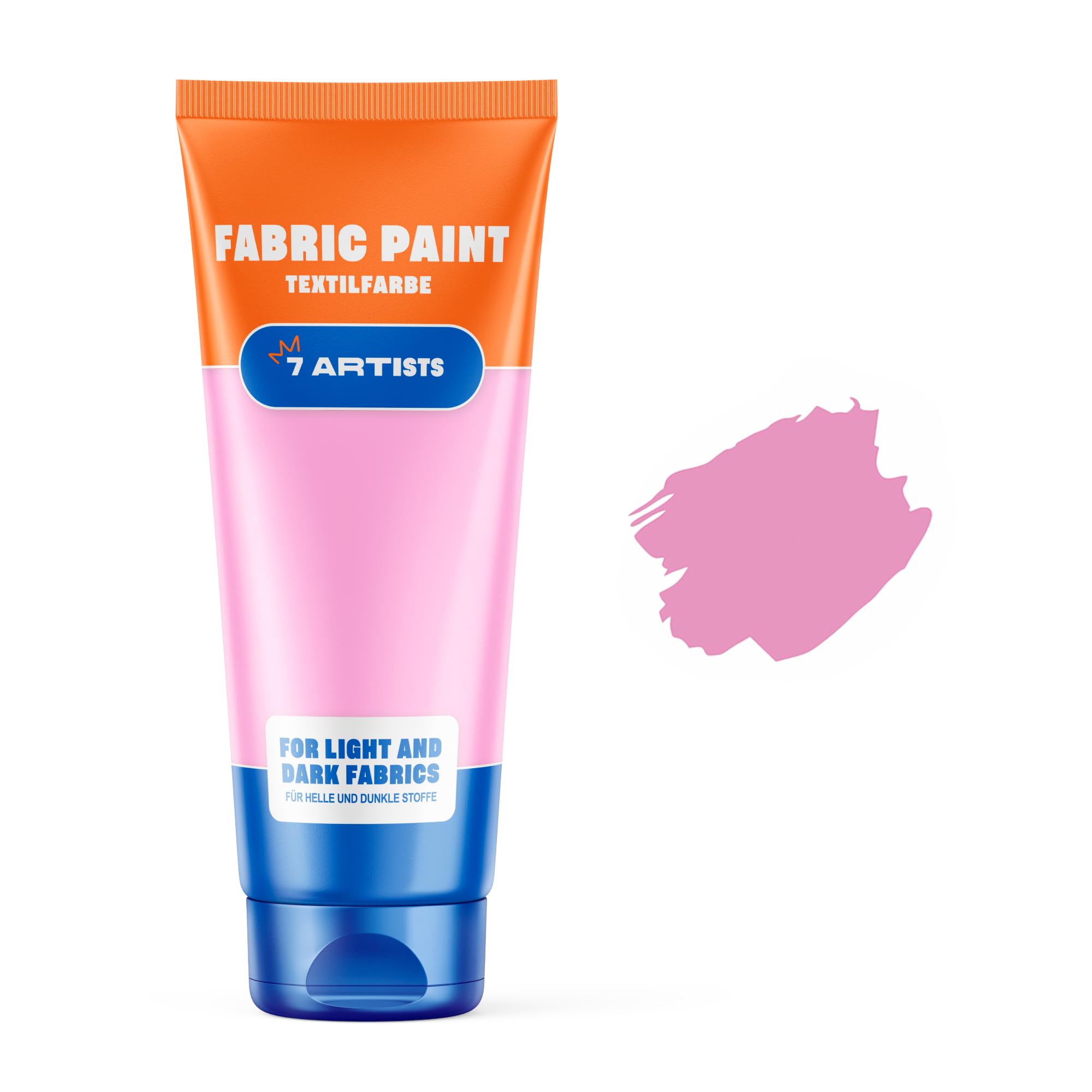 Light Pink Fabric Paint 60 ml – Permanent Textile Paint for Clothes, Shoes & Denim | Water Based Jeans, Leather & Sneaker Paints | Washable Non-Toxic Fabric Dye for Cotton & Synthetic Fabrics — image 1