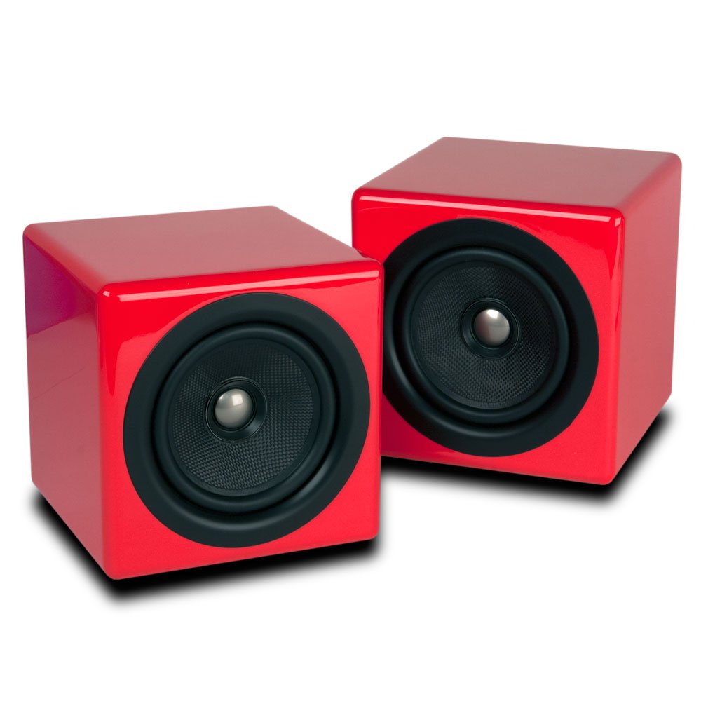 Kanto BENREDGL 5-inch Passive Coaxial Speakers - Pair (Red Gloss)