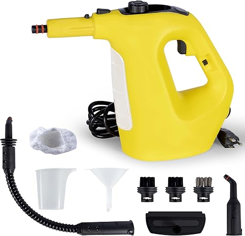 Limpiador de vapor de mano de 1400 W para uso doméstico, adición de agua durante el uso, limpiador de vapor presurizado de alto calor para limpiar