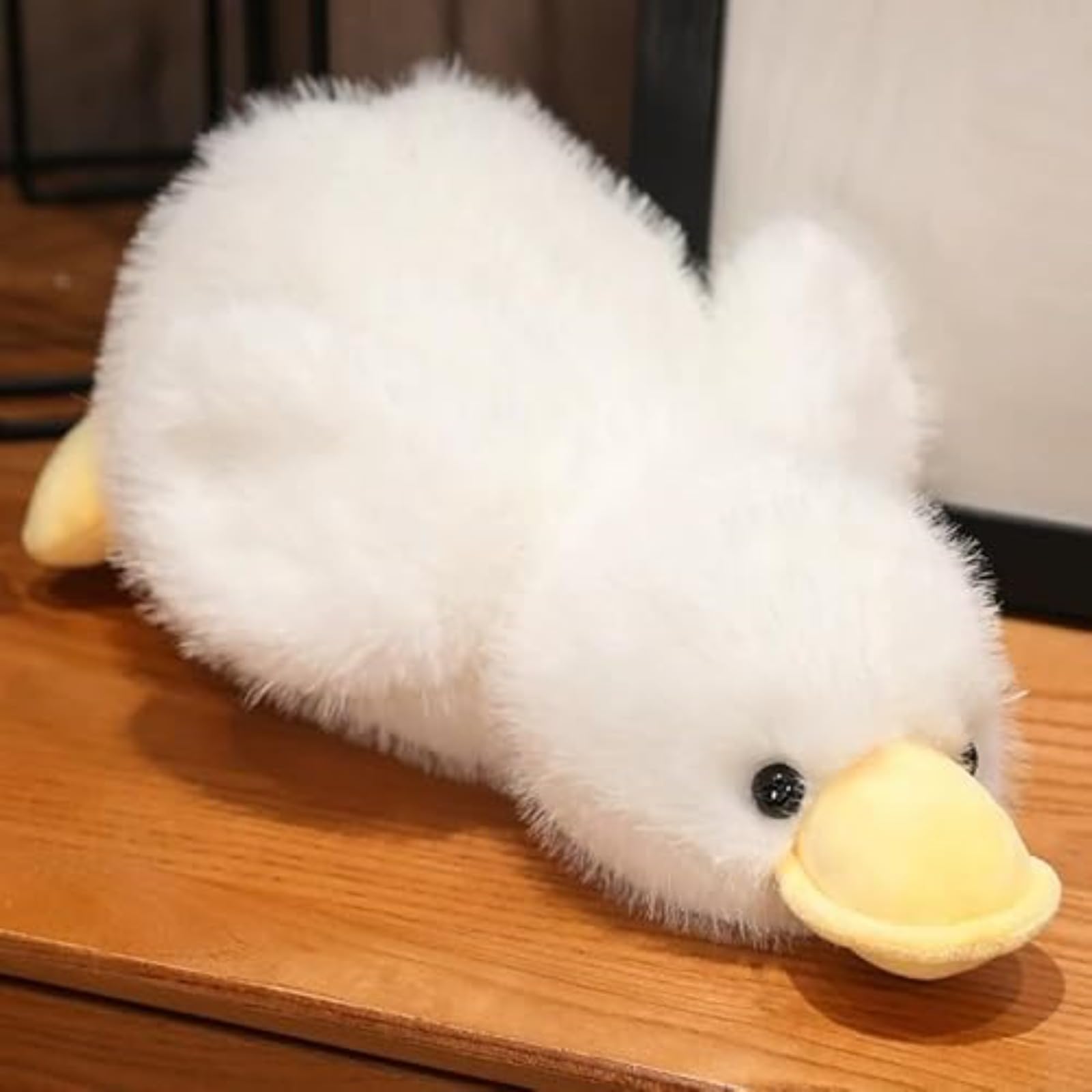TROYSINC Plush Cartoon Duck Cuddly Toy Soft Cushion Throw Duck Cushion Soft Toy Cute Plush Toy for Children Girls Doll Gift (30 cm, White)