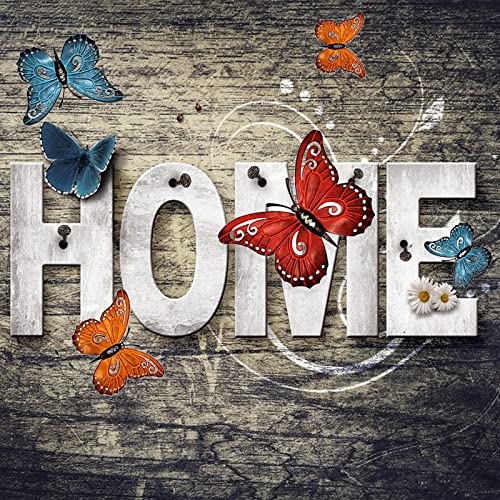 Aboxoo Metal Butterfly Wall Decor 3D Butterflies Wall Art Hanging Sculpture For Bathroom Living Room Bedroom Or Porch Patio Fence, Set Of 5 #TOP1