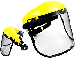 Protetor Facial Completo Roçadeira e Motosserra Tela Aço - Epi
