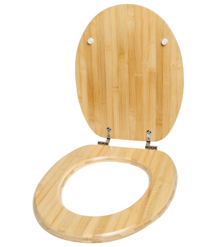 Sanilo Tapa de inodoro, gran selección de atractivos asientos para WC de madera y duradera (Bambú)