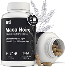 Andine Pure Black Maca 40.000 mg | Ultra-Concentrated Powder 20:1 | Extra Strong | Energy, Vitality, Performance, Hormone Regulator | 5 Months | 140 Capsules | Vegan | Men and Women