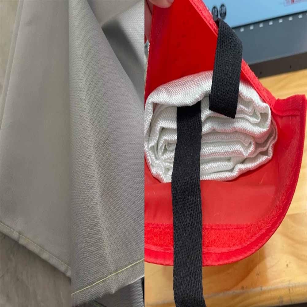 Manta ignífuga de Emergencia: Manta de Seguridad Grande e ignífuga, Adecuada para cocinas, hogares, Camping, barbacoas y automóviles; la Manta de Seguridad ignífuga definitiva para una respu