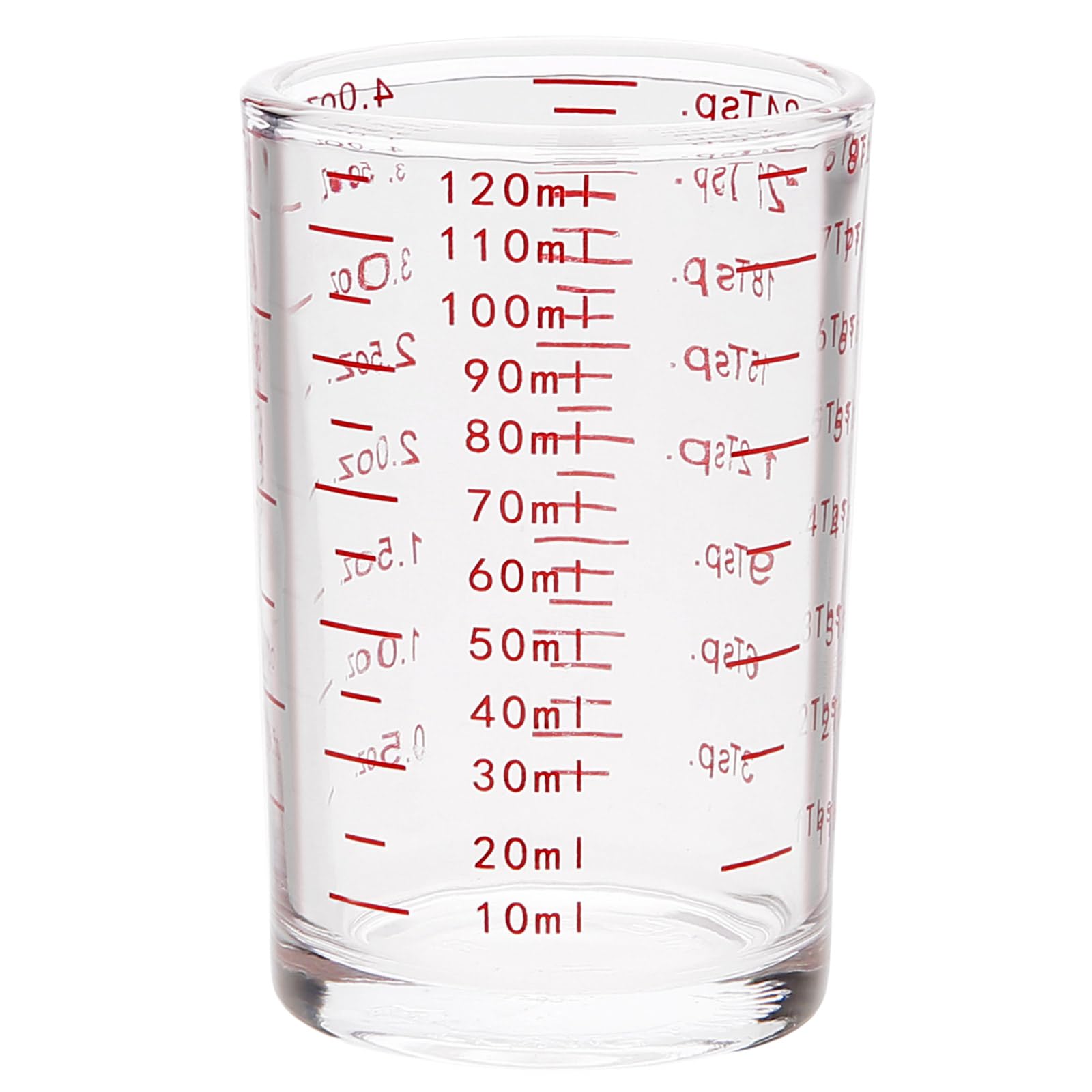 ZWWAAZHF 120ml Shot Glass Measuring Jigger Unique Kitchen Essential 120ml Capacity Glass Measuring Cup with Clear Scale Cup