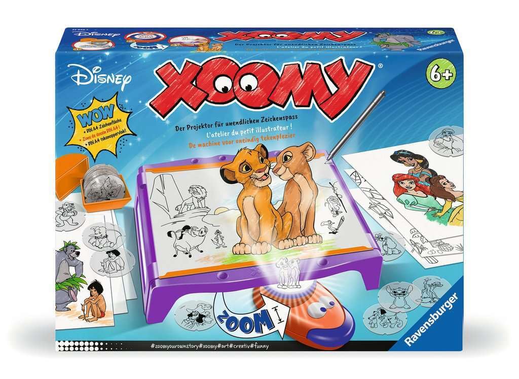 Xoomy Maxi Disney Classics and Princesses - Impara a disegnare, disegnare e dipingere in modo creativo per bambini dai 6 anni in su, set da disegno per un divertimento senza fine