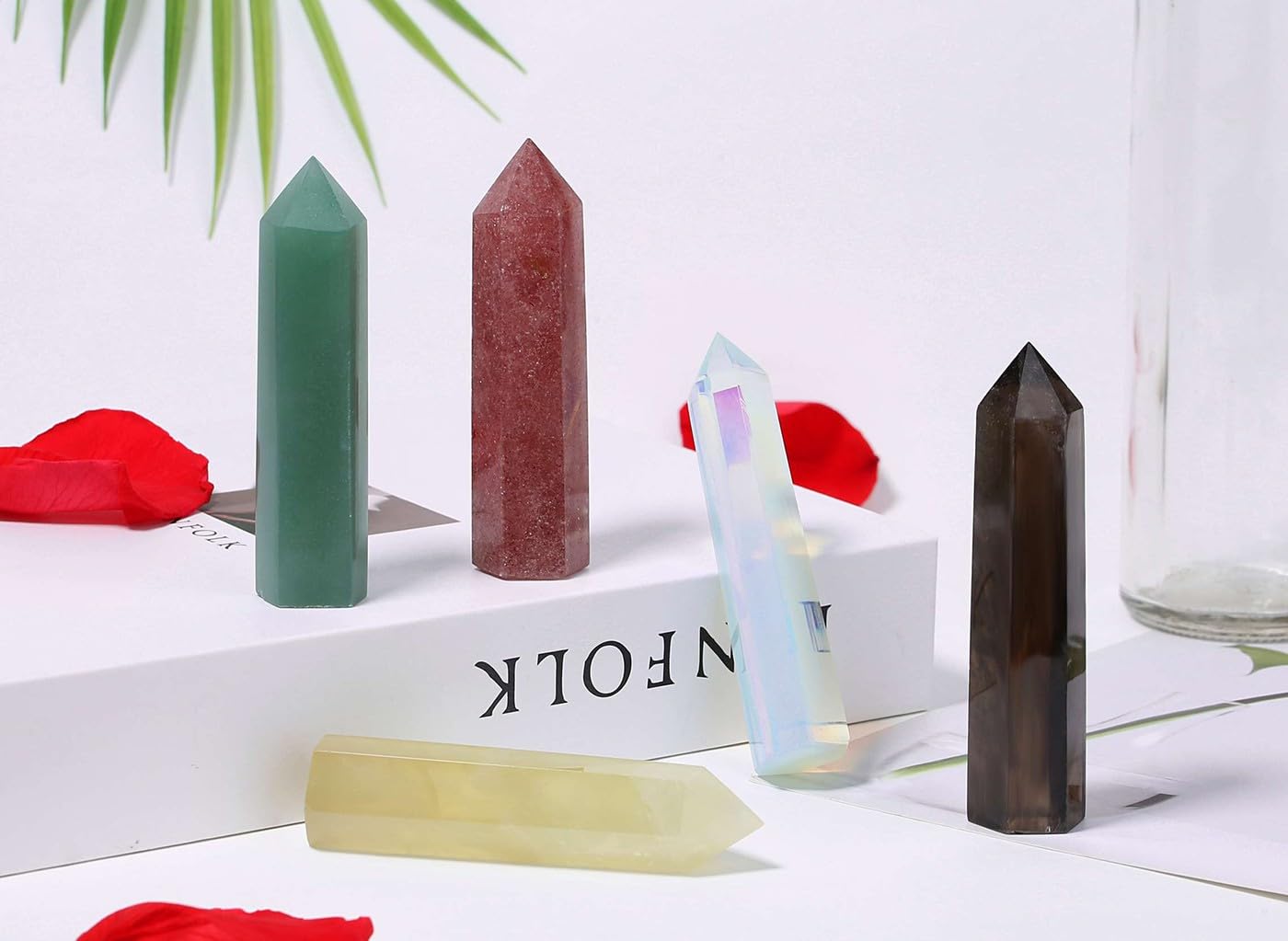 Bacchetta Di Cristallo Di Guarigione Strumento Spirituale Esagonale Di Quarzo Ba