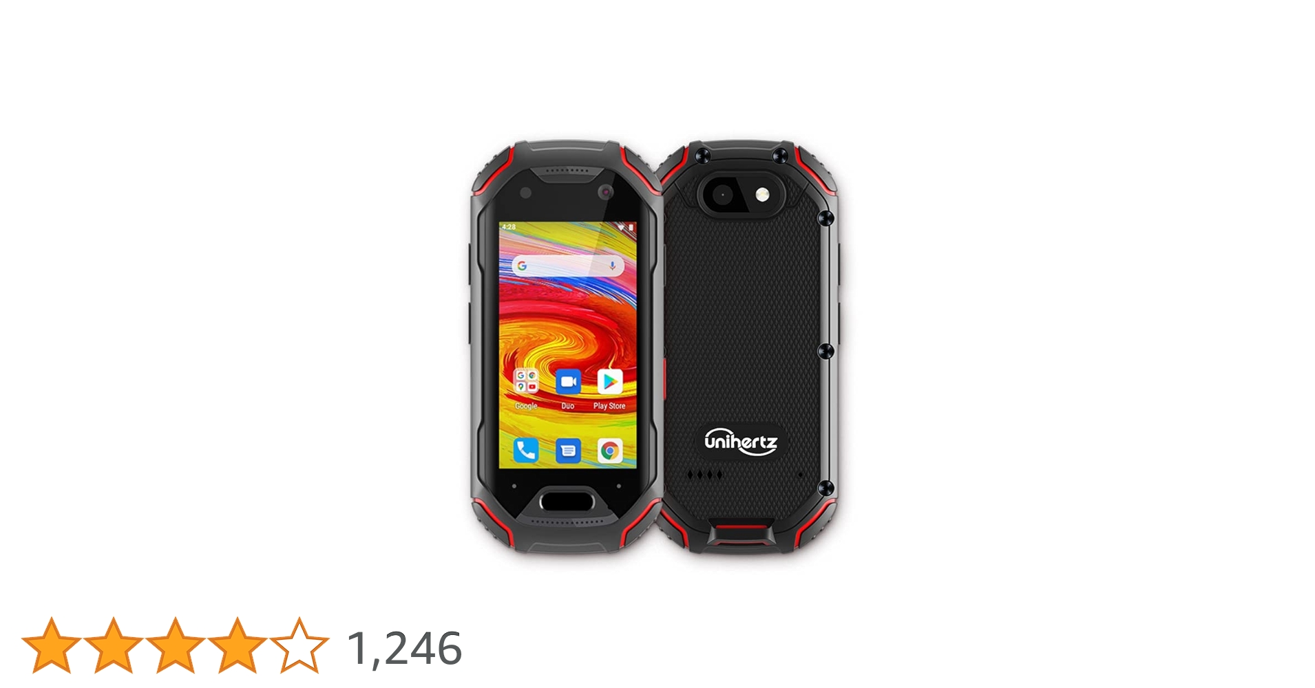 Unihertz ATOM 4Gスマートフォン 本体 Unihertz Atom - 2.45-Inch Screen Smallest Rugged Smartphone