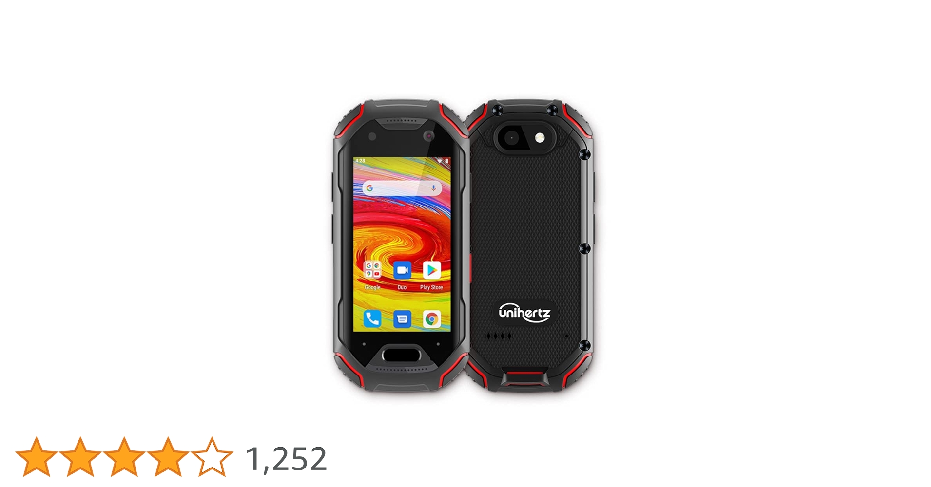 Unihertz ATOM 4Gスマートフォン 本体 Unihertz Atom - 2.45-Inch Screen Smallest Rugged Smartphone