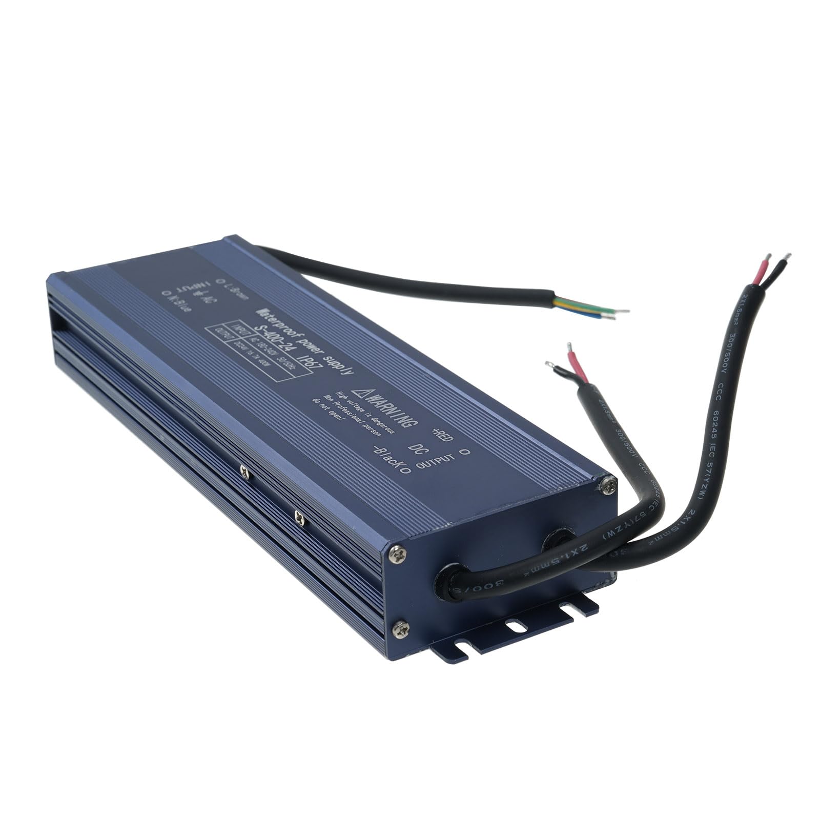 Driver LED 24V 120W, Trasformatore Resistente all'acqua IP67 per Strisce Luminose e Lightbox da Esterno (400W)