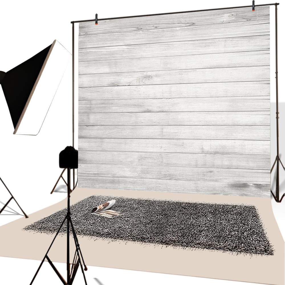 YongFoto 3x2m Vinile Sfondo Fotografico Xmas Albero Natale innevato rurale Merry Fondale Foto