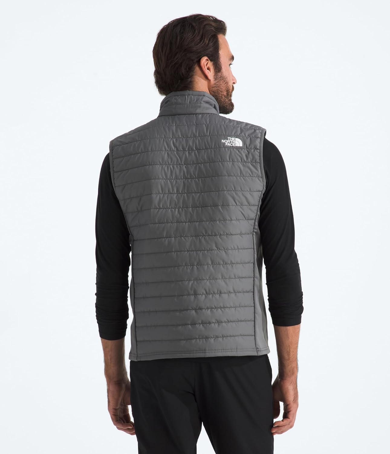 The North Face Men's Canyonlands Hybrid Vest - Slim Fit, Water Resistant Top with Performance Insulation, Secure Zip Pockets, Smoked Pearl-NPF, Large - Image 3
