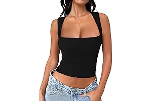 Uplift Your Nights Out with Butsmooth Women's Square Neck Crop Tops
