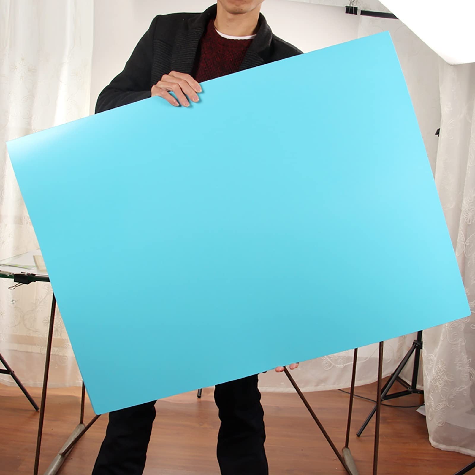 Raccoglitore A1 con file trasparente per poster formato A1, cartella di archiviazione in plastica per documenti di giornali senza piegatura