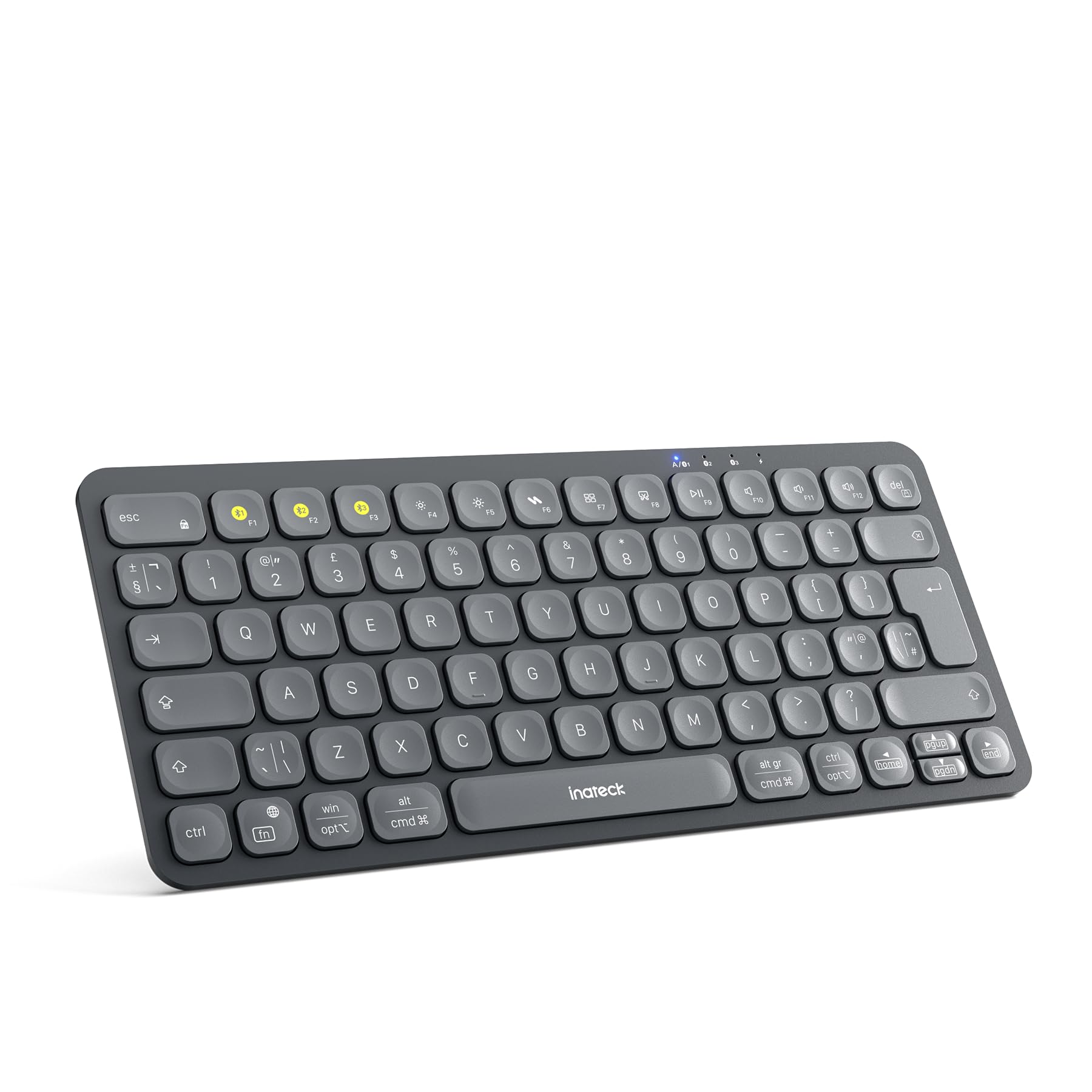 Inateck Bluetooth Wireless Keyboard with 3-Channel Easy-Switch