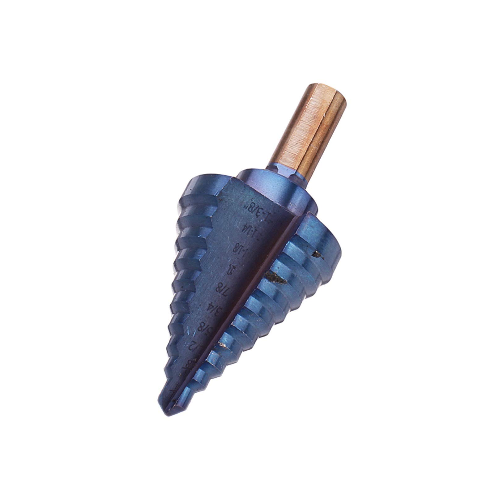 WQAZ Couper 6pcs HSS Blue-Nano Step Foret Perceuse avec Poinch Center Punch Set Troct Tool de Forage Nouveau Portable