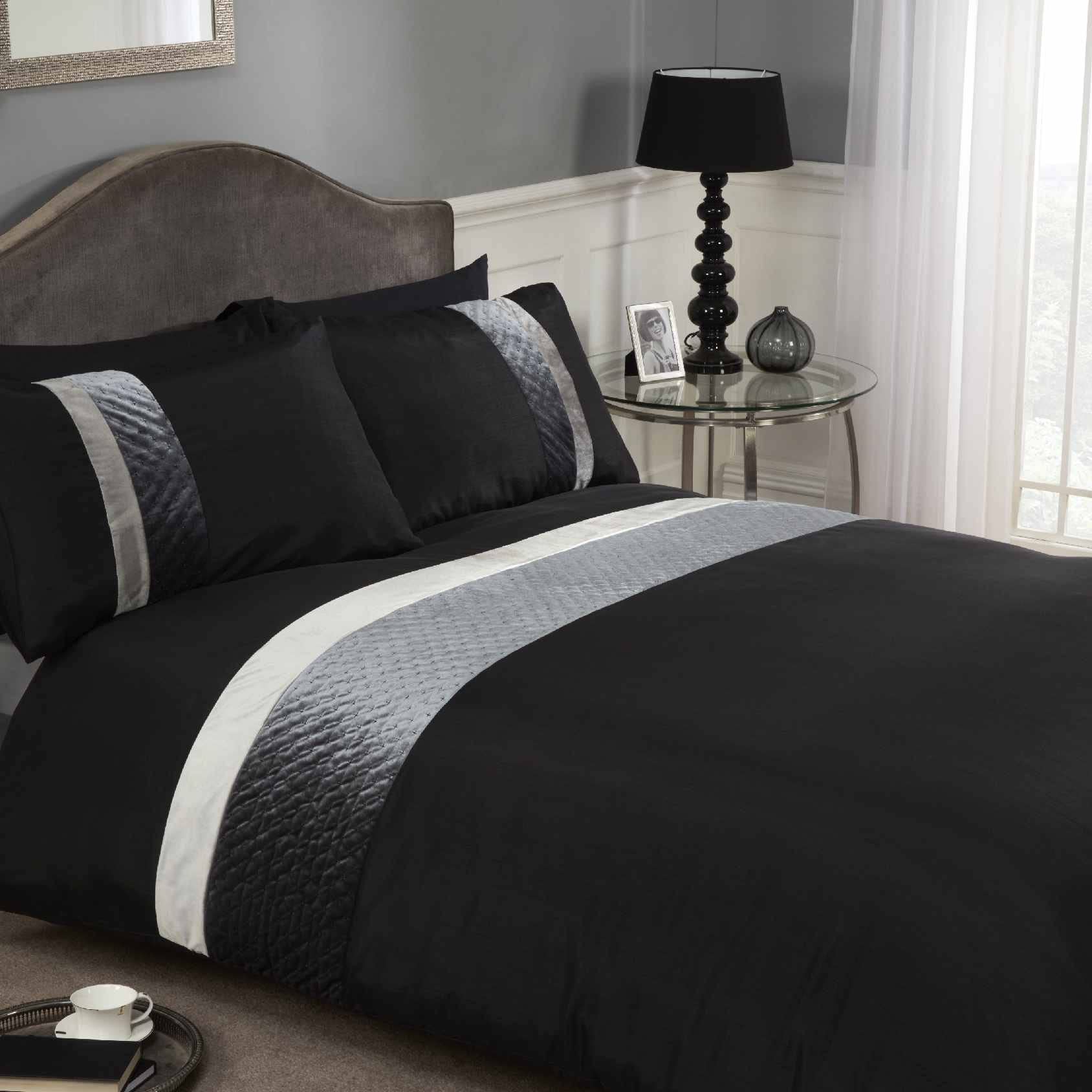 Rapport Home - Duvet Cover Set - Super King - Black