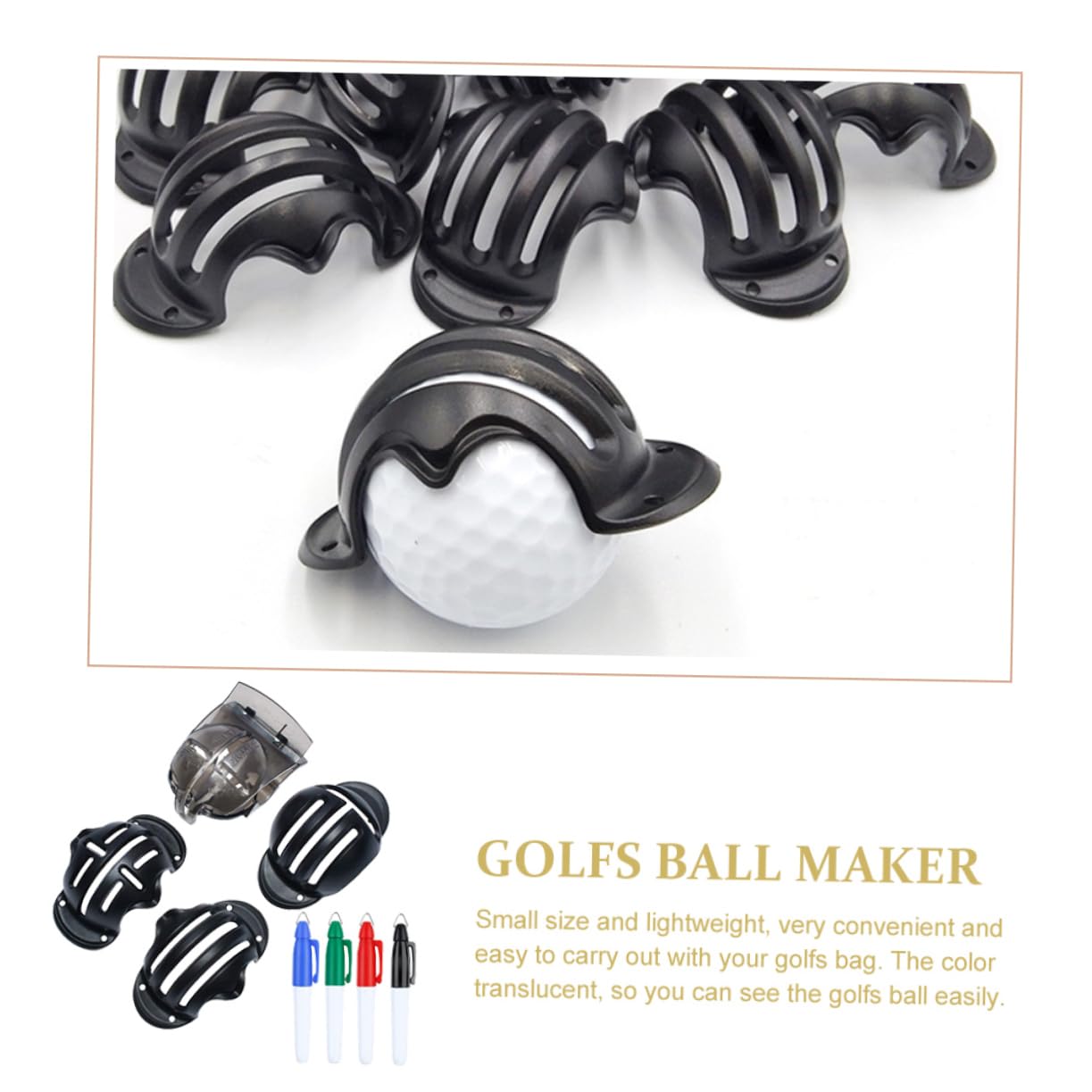 Toddmomy Golf Übungswerkzeug Golf Markierungsstift Golf Marker Golf Linienmarker Zeichenwerkzeug Golf Ausrichtungswerkzeug Golf Zeichenlinienwerkzeug Linienzeichnungsmarker Golf