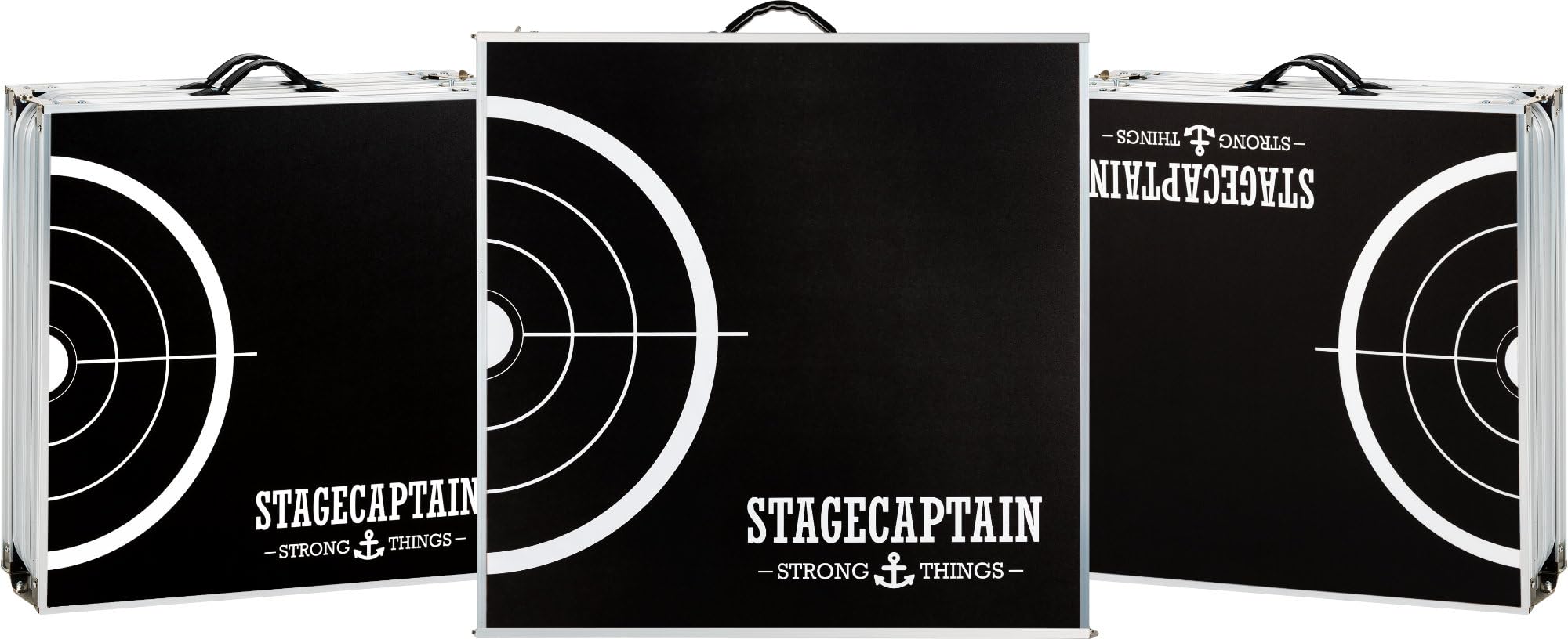 Stagecaptain Beer Pong Tisch “Basic” - Stabiler Klapptisch aus Alu - Melamin-beschichtete MDF-Platte (5 mm) - Inklusive 90 Becher und 6 Bälle - Schnell aufgebaut und kompakt beim Transport