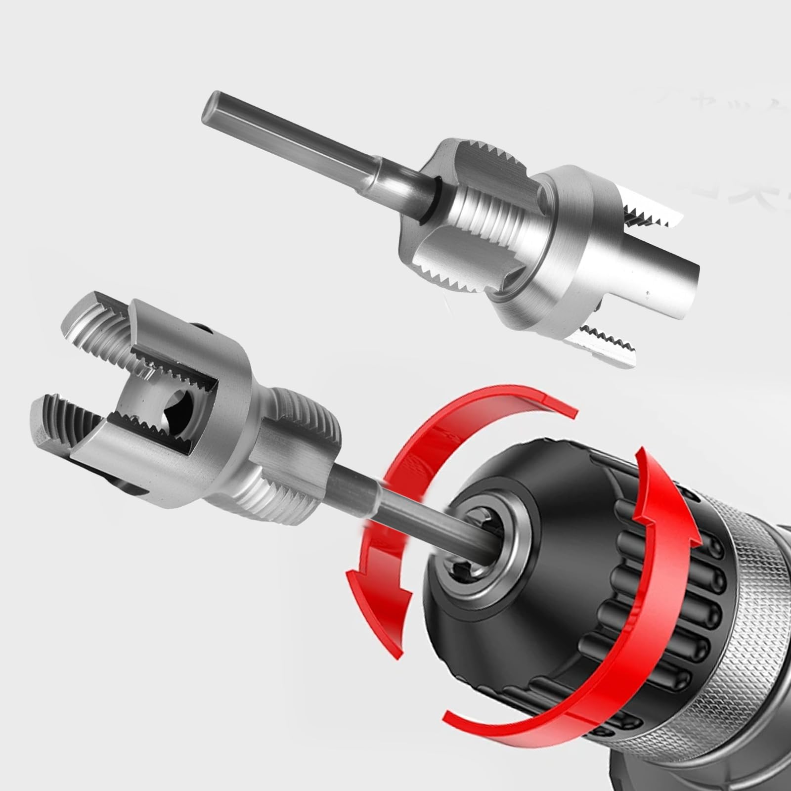 Kit Utensili Per Filettare Tubi In PVC E Metallo – 1/2″ E 3/4″ Con Estrattore Filo Rotto, In Acciaio