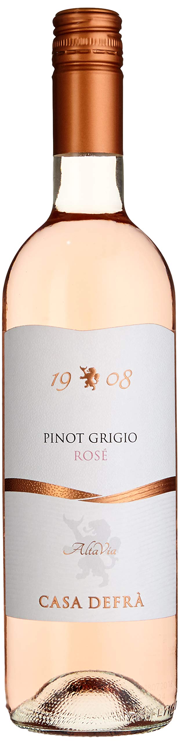 Cielo e Terra I Castelli Pinot Grigio Rosé DOC – Italienischer Roséwein aus Venetien – Fruchtig und elegant (6 x 0,75l)