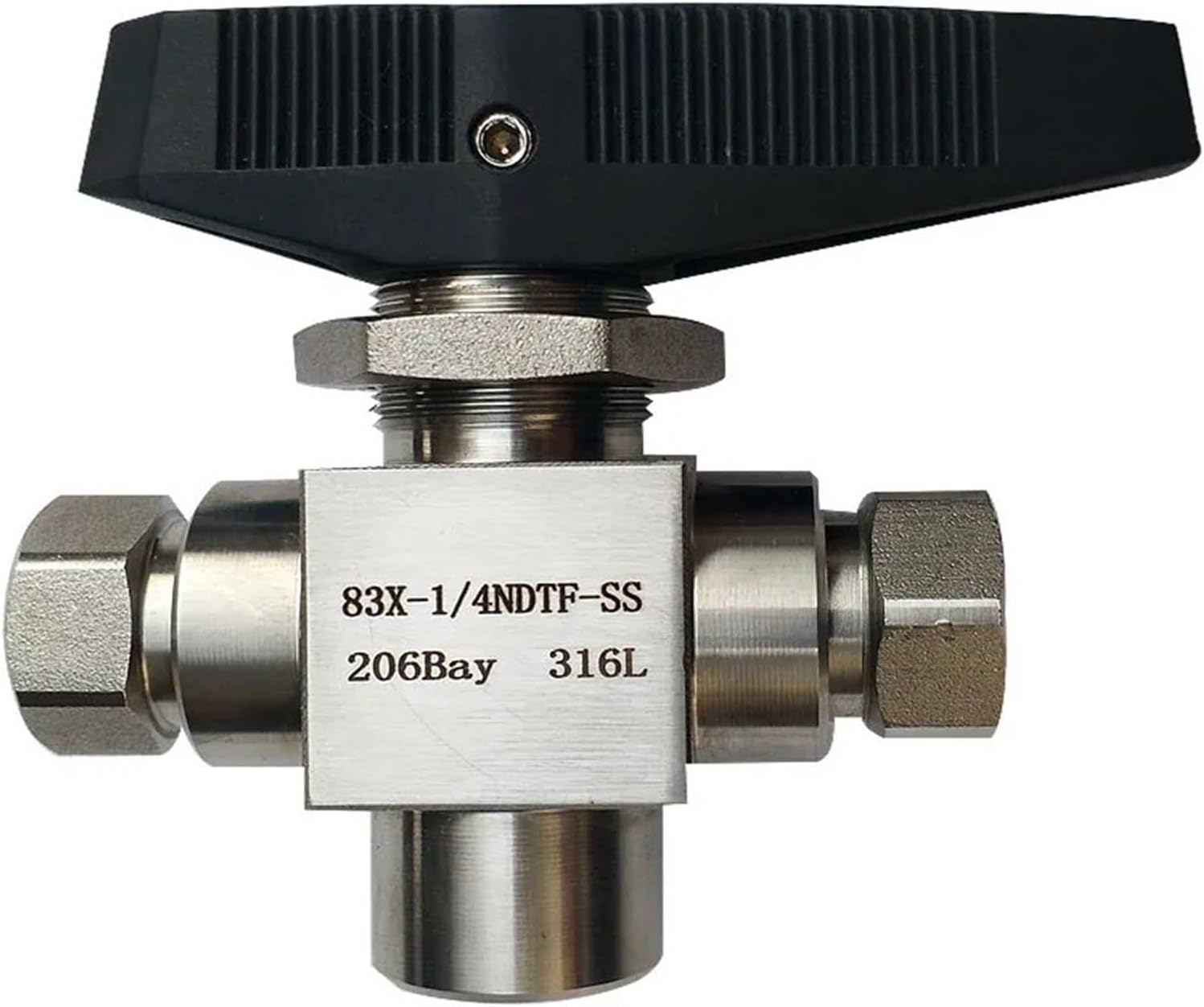 CNG-1/4NPT 83F High Pressure Valve 304 Stainless Steel Tee 3 Ways Ball for Gas Filling Station