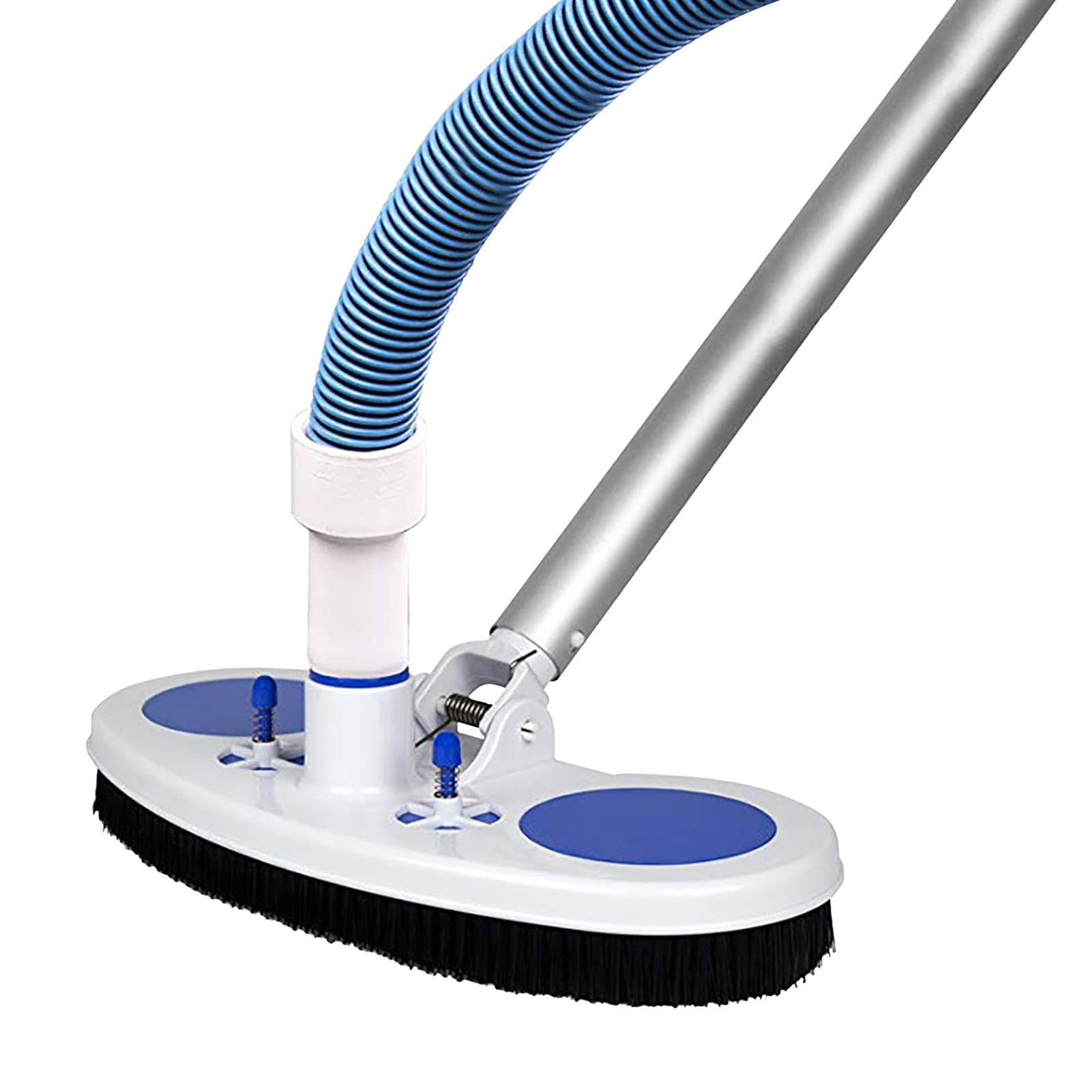 Tête d'aspirateur de Piscine rectangulaire, aspirateur de Piscine Manuel avec Poils latéraux, aspirateur de Piscine pour piscines creusées et Hors Sol, sans Poteau ni Tuyau, équipement de Nettoyage