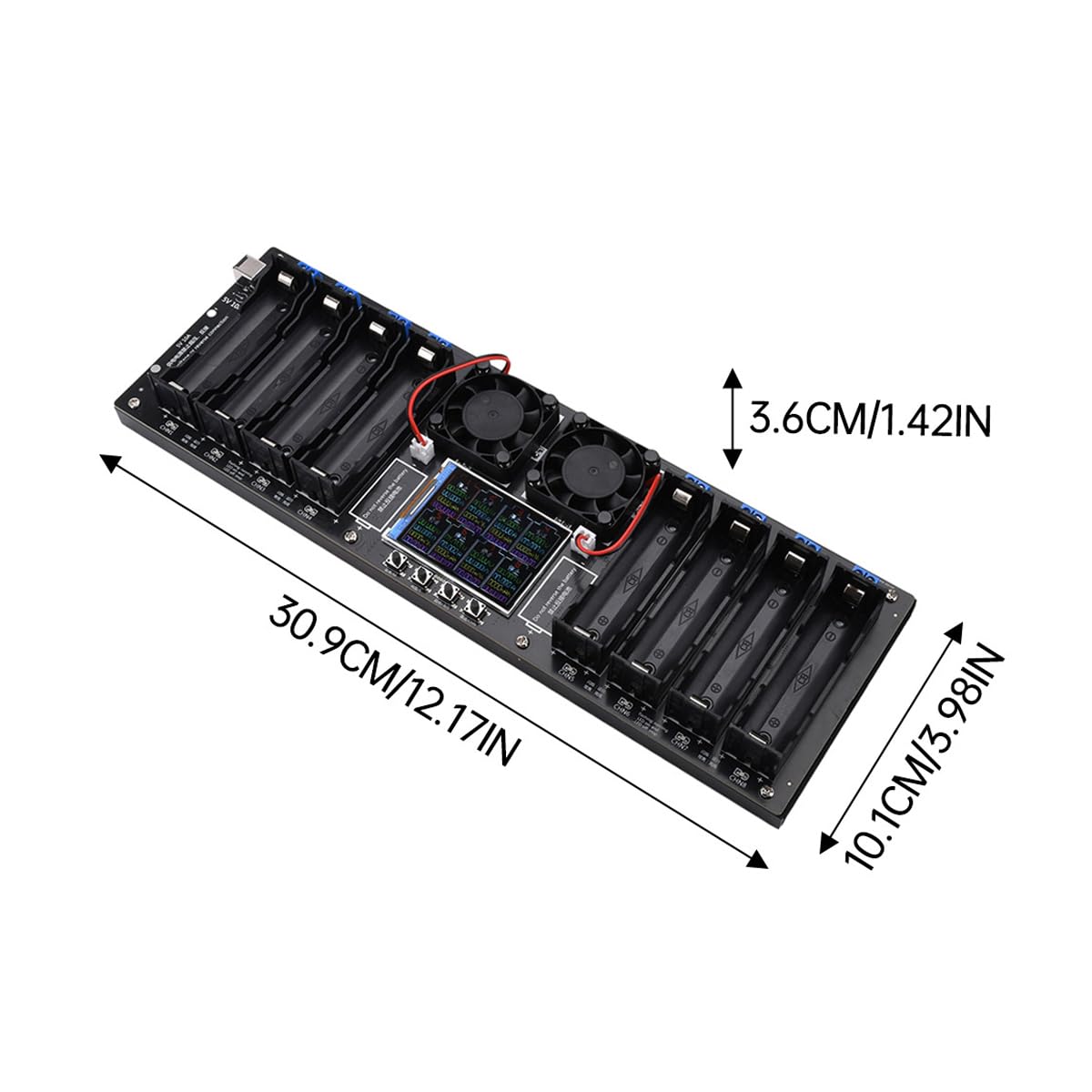 Testeur De Batteries Au Lithium 8 Canaux pour 18650 avec Charge, Décharge Et Capacité Automatiques, Mesure De La Résistance Interne