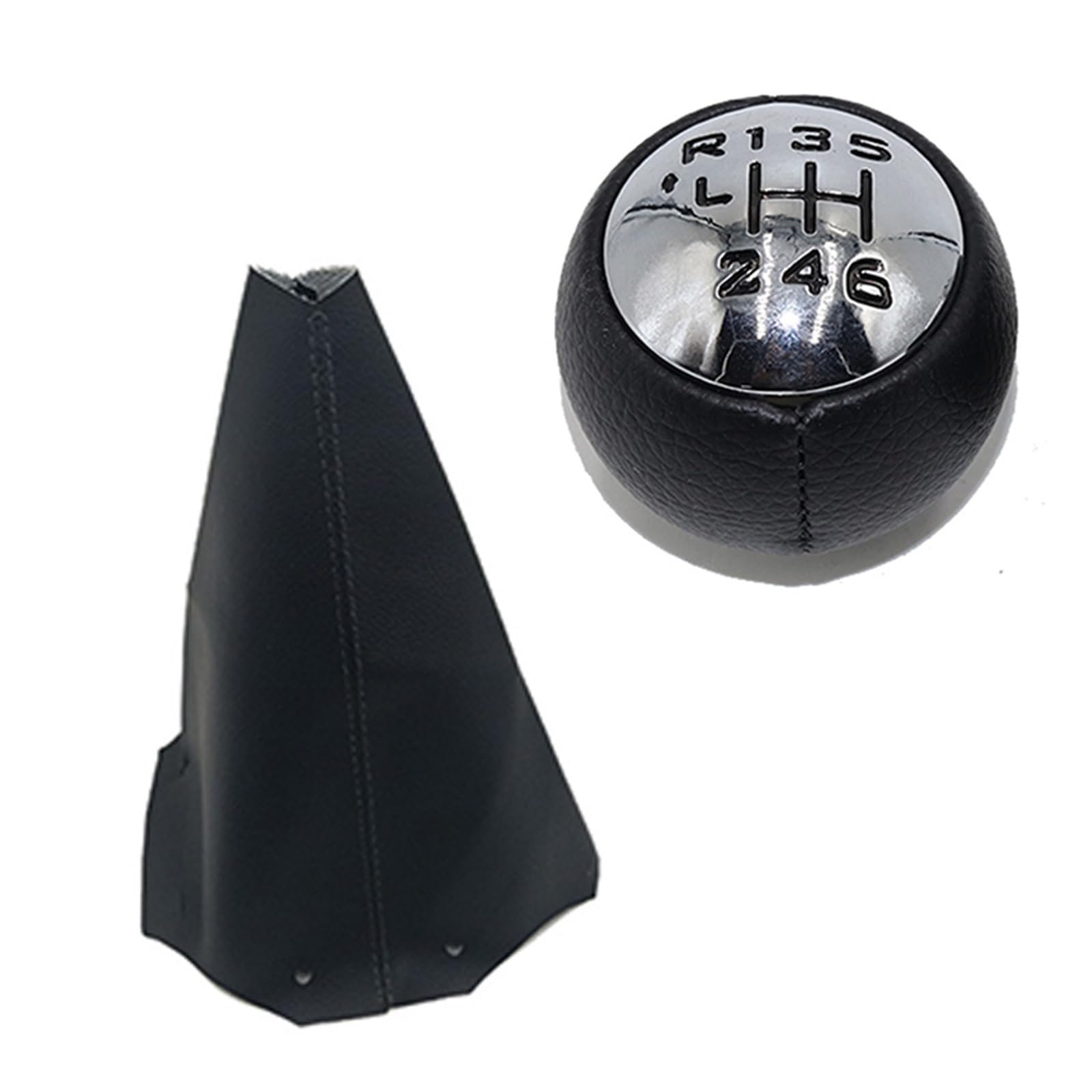 Wylwsha 6 Speed Set Shift Gear Knob Cover For Citroen For C3 For C4 For C8 Pu Leather Manual Gear Shift Knob Shifter Lever Handle Stick(6 Speed Set)