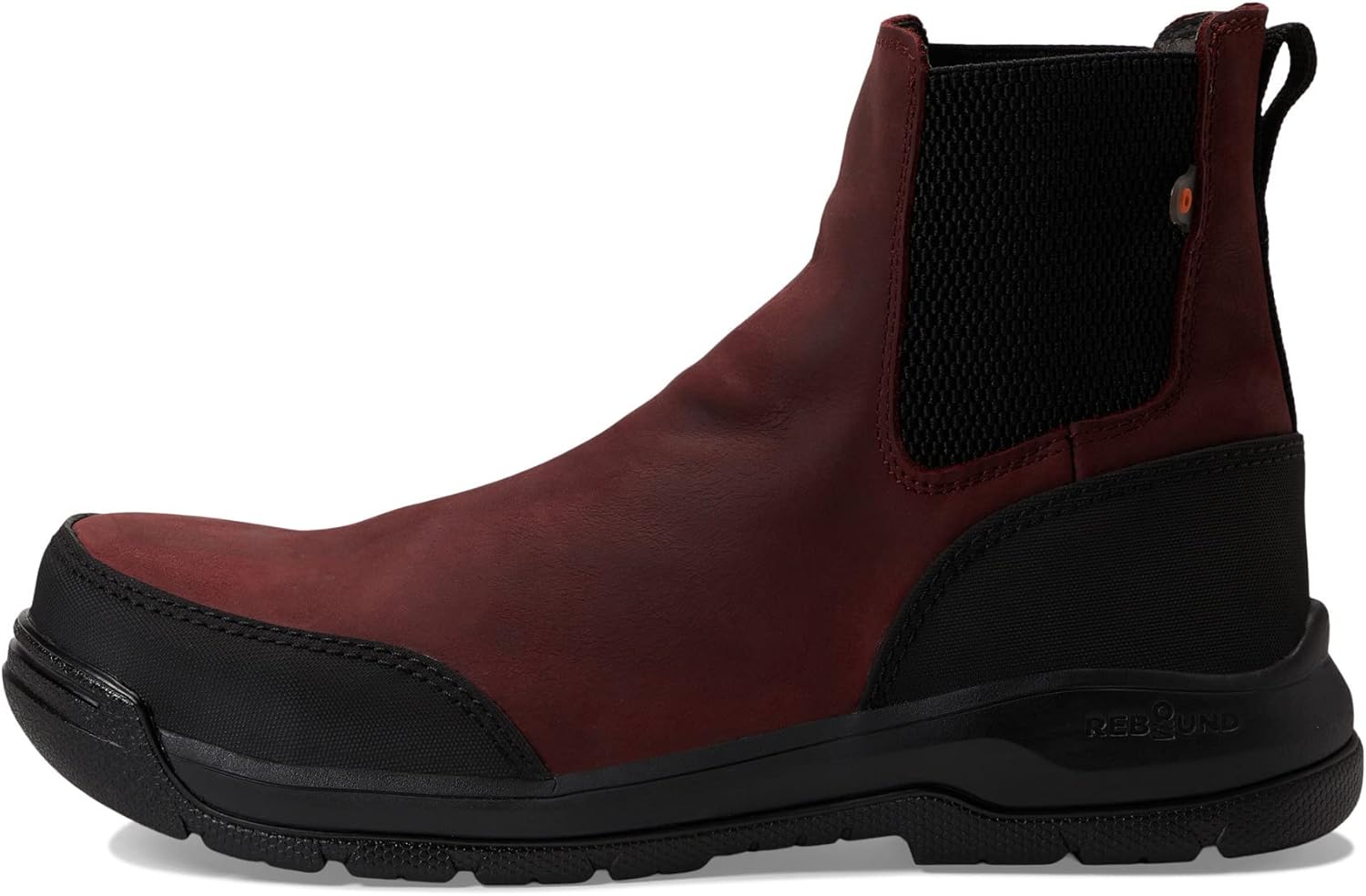 Bogs Womens Shale Leather Chelsea CT WP Composite Toe Waterproof Boot Industrial, Ox Blood, 9.5