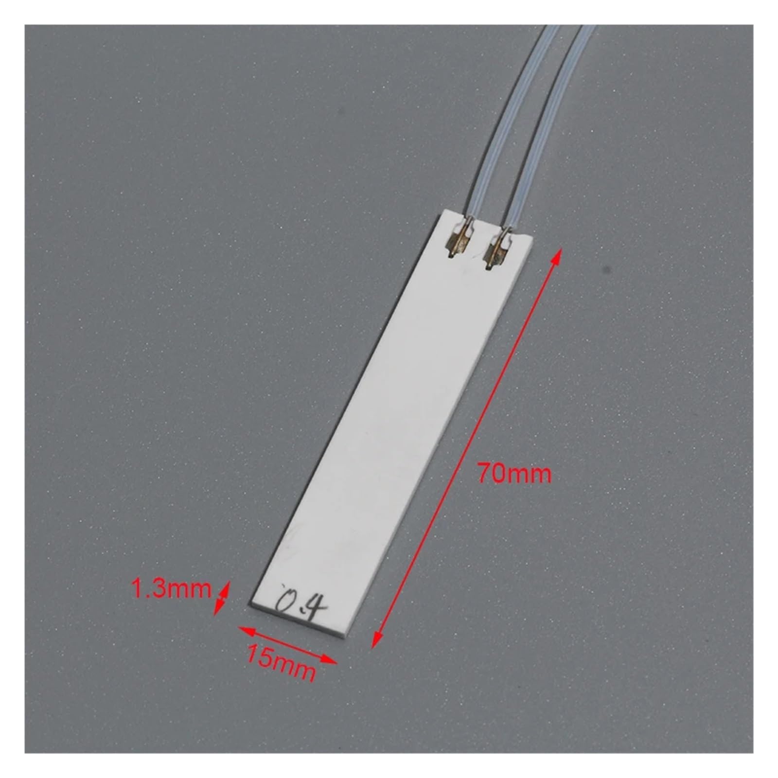 70 x 15 mm MCH Keramik-Heizplatte, Multispannungs-Aluminiumoxid-Heizelement (5 V–48 V), 1 Stück(5V7W 110C)