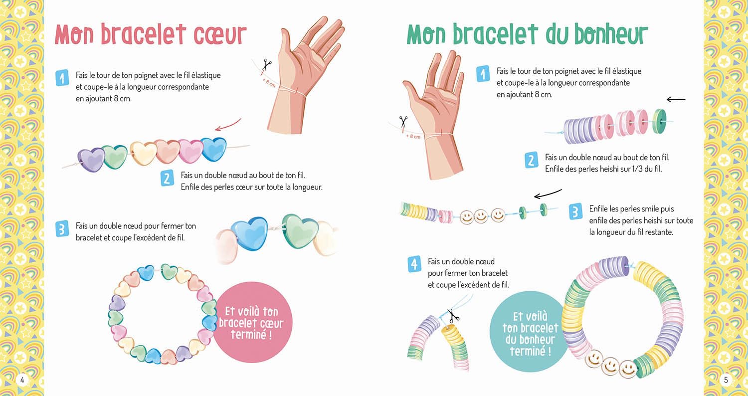 MA BOÎTE À BIJOUX - MON ACCUMULATION DE BRACELETS ARC-EN-CIEL