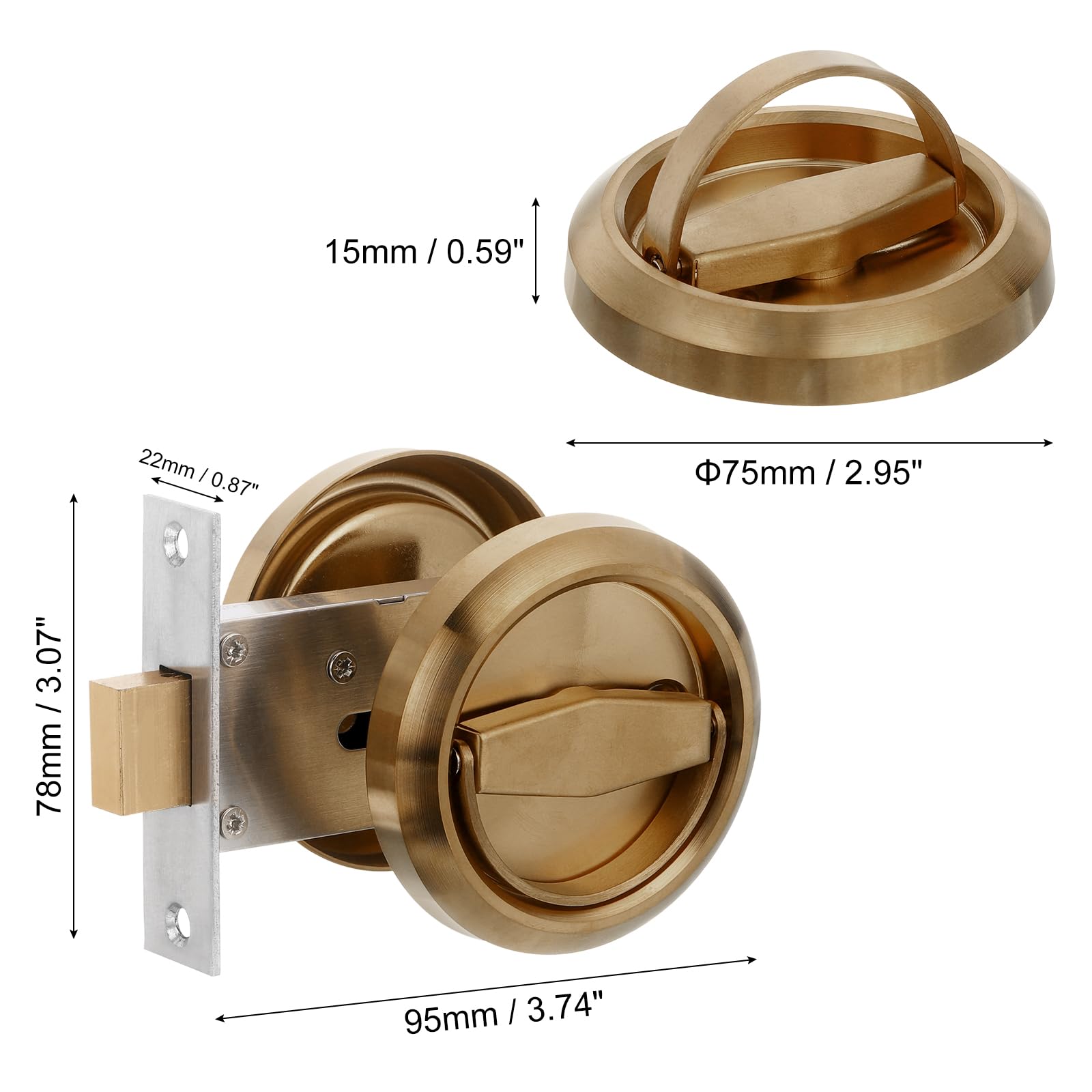 PATIKIL Round Recessed Door Lock - Image 2