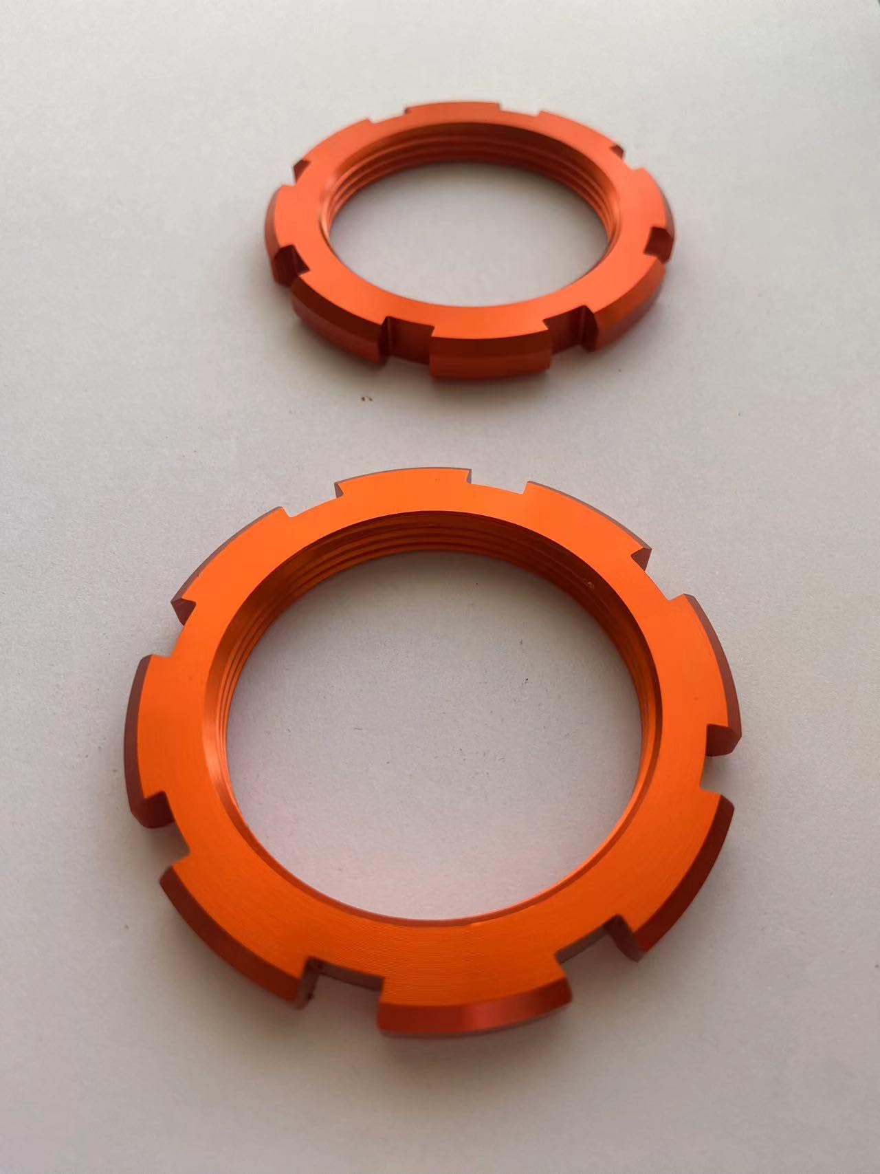 ココア　リング A Pair of M53x2 Aluminum coilover locking nuts,shock absorber lock
