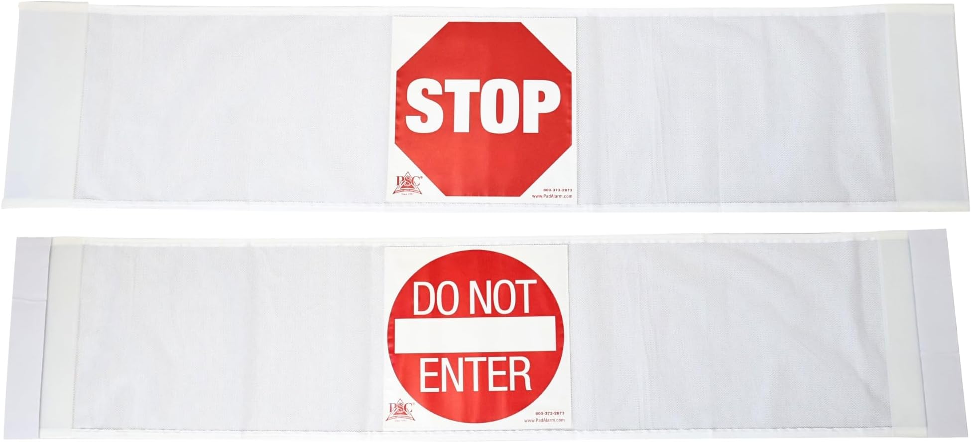 Secure Door Guard Safety Banner, 50" Width - Combination Stop Sign & Do Not Enter Sign - Wandering Prevention Caregiver Aid for Elderly Dementia Patients, Seniors in Nursing Homes, Hospitals