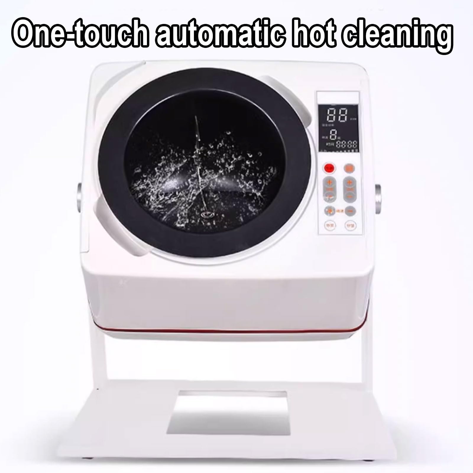 Robot De Cocina Salteado Automático 360 ​​Grados con Pantalla Táctil Se Puede Limpiar Automáticamente, Máquina Cocina Automática 6 L Sartén Antiadherente