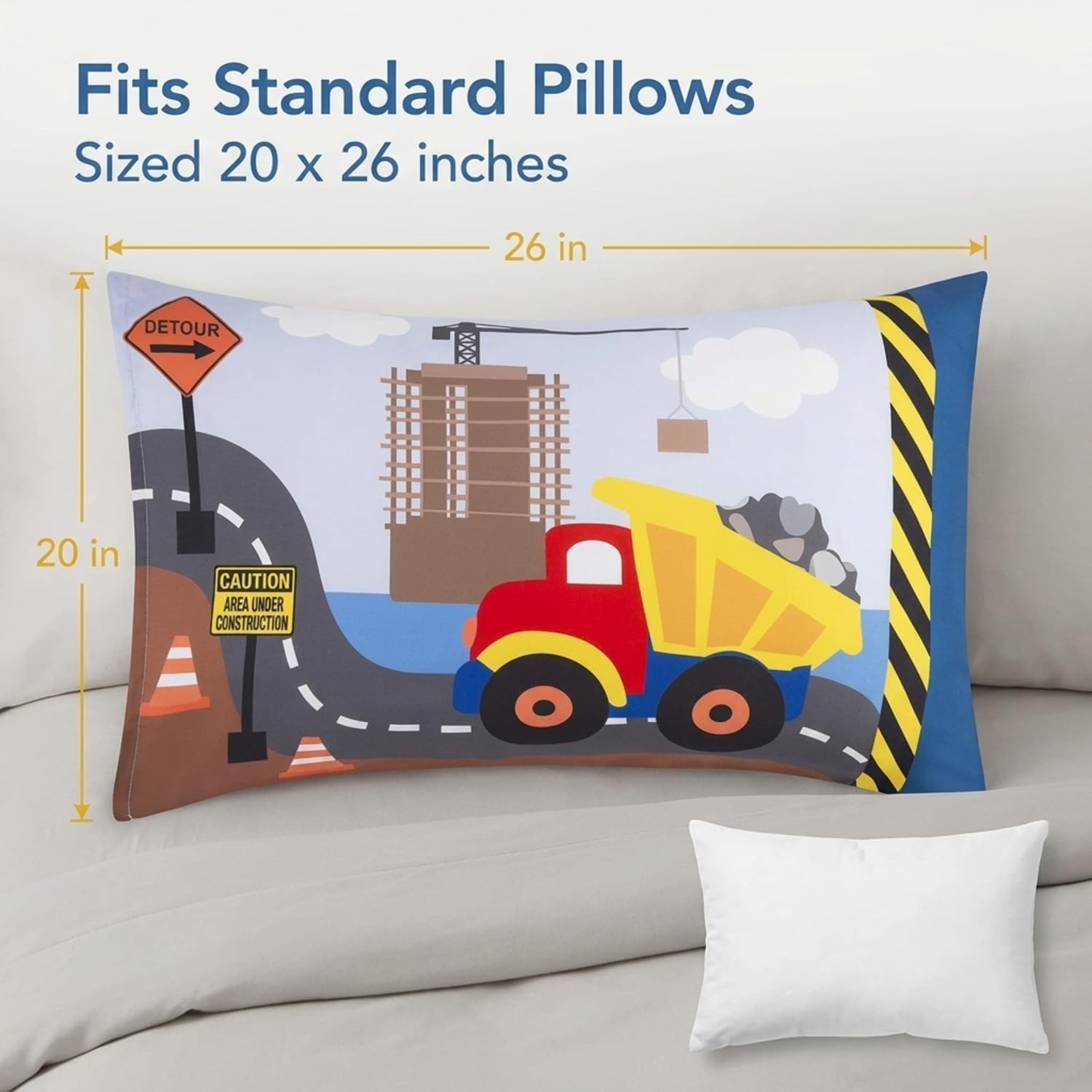 Juego de sábana bajera y funda de almohada para niños, de microfibra suave, transpirable e hipoalergénica
