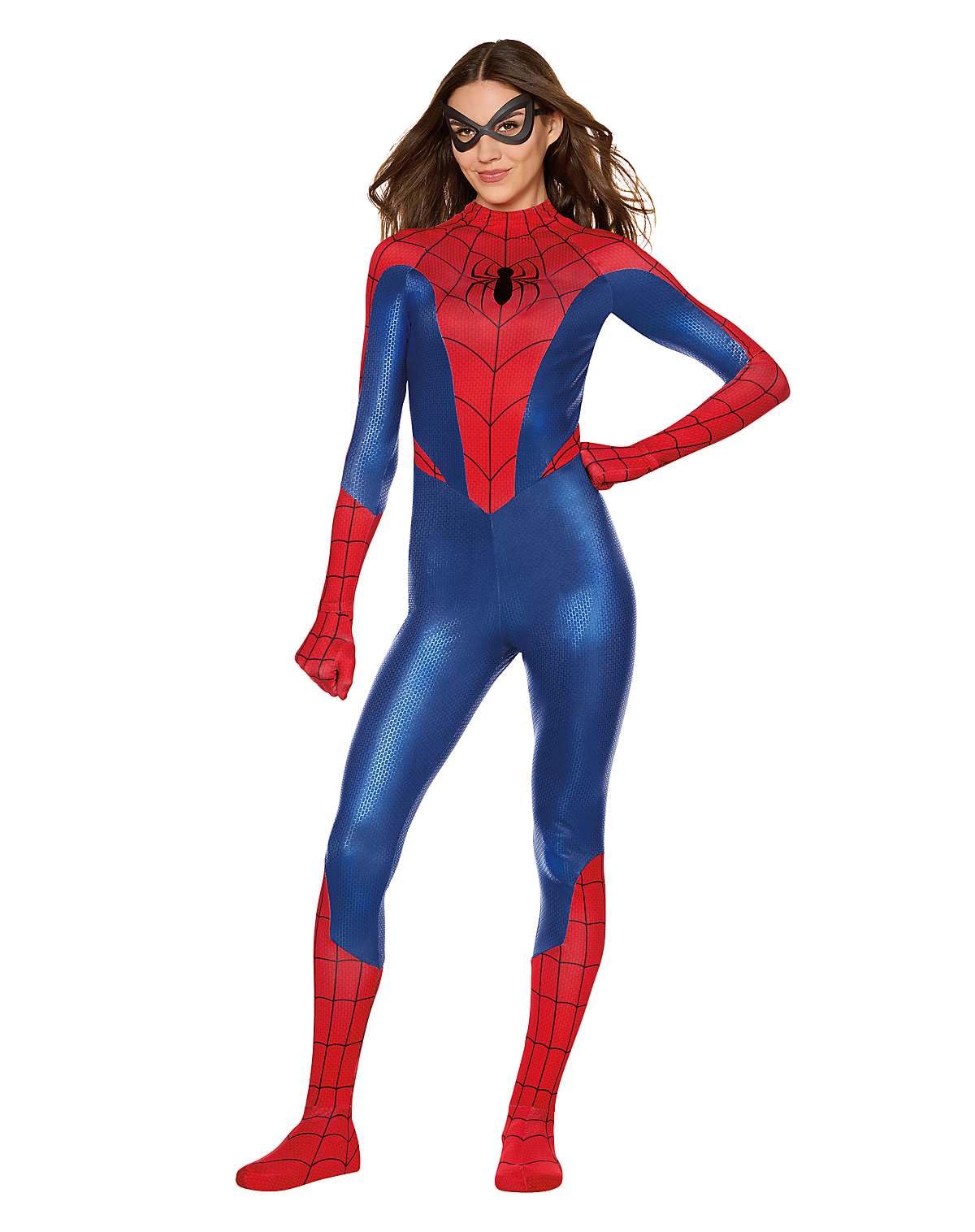 Spirit Halloween Spider-Man Adult Jumpsuit Costume, Officially Licensed, Marvel Halloween, Women’s Superhero Costumes